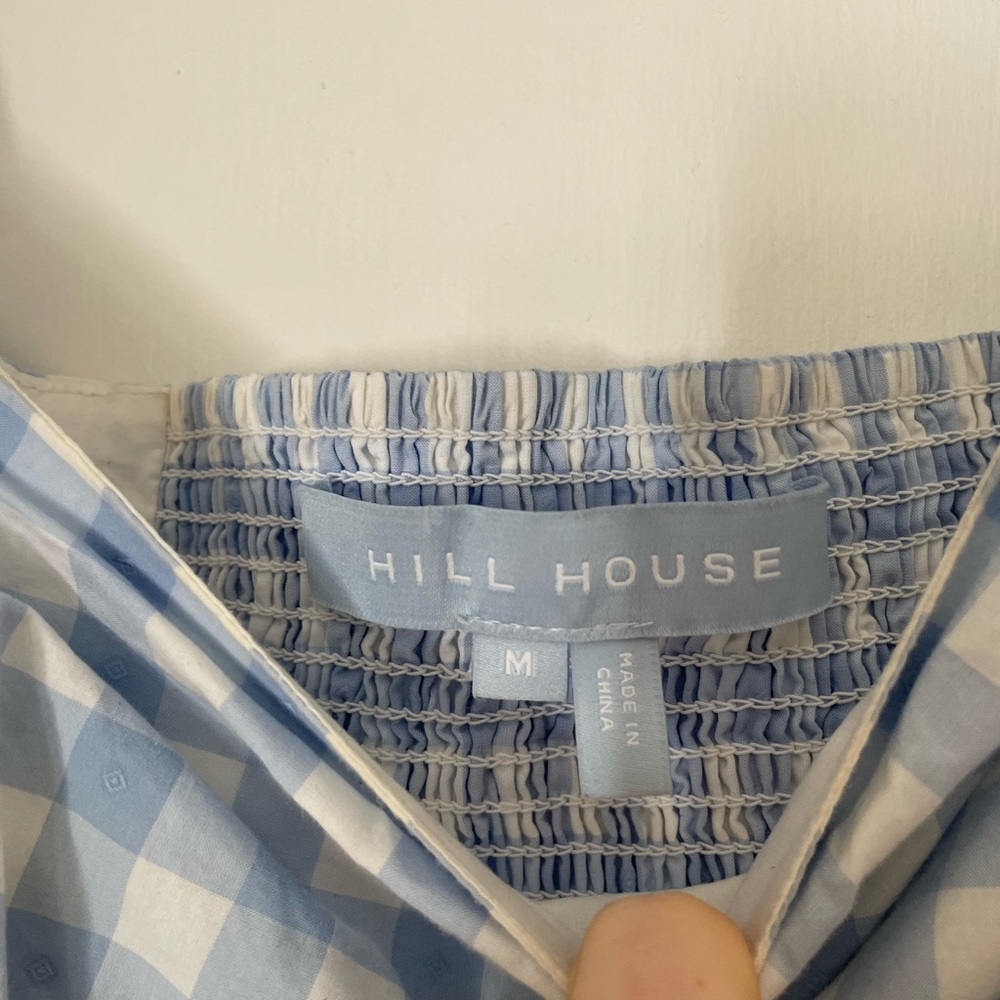 Hill House Rare Light Blue and White Gingham Matilda Dress - Picture 4 of 5